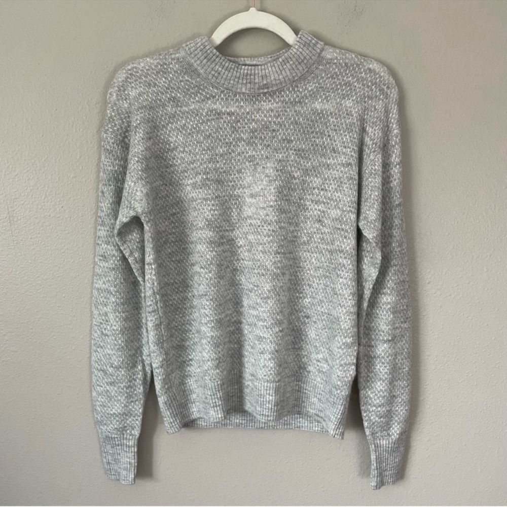 Quince Baby Alpaca Wool Diamond Stitch Crew Sweater